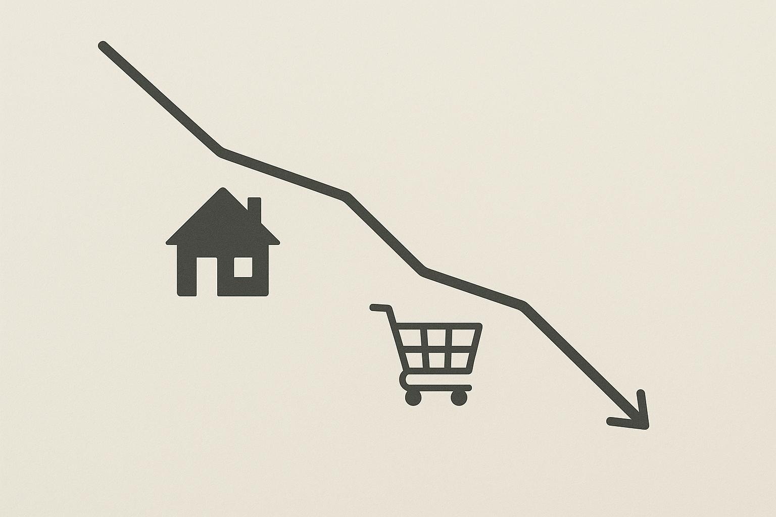 Andamento in calo del credito alle famiglie con riferimento a mutui e prestiti al consumo
