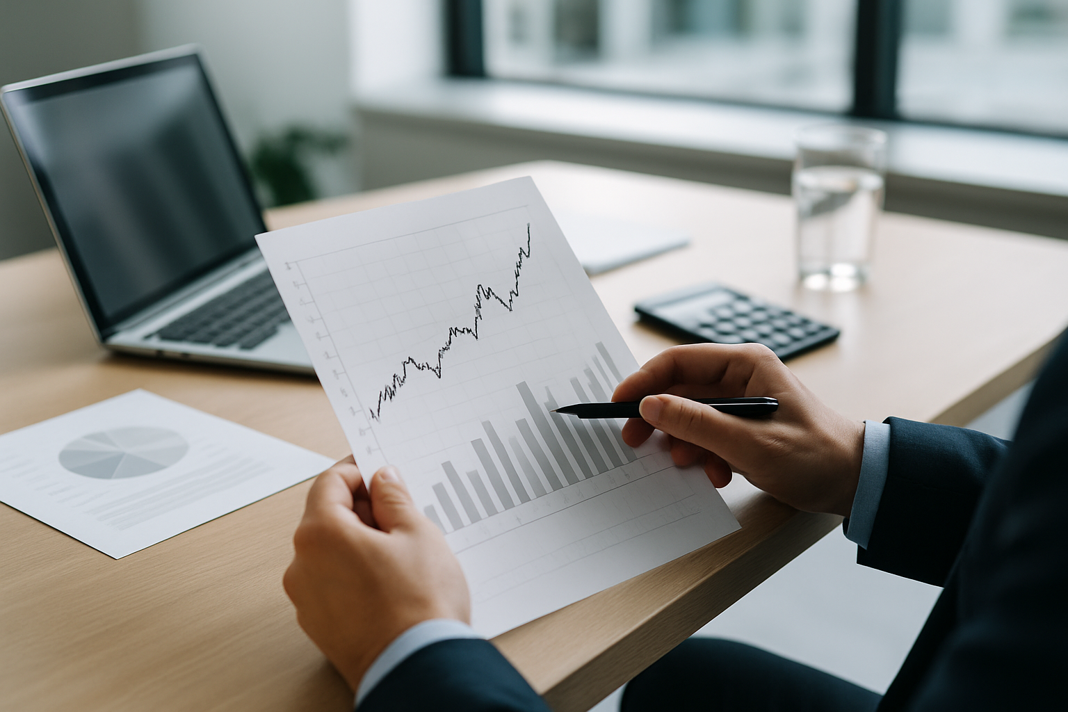 Andamento stilizzato dei mercati azionari europei con indicatori macroeconomici
