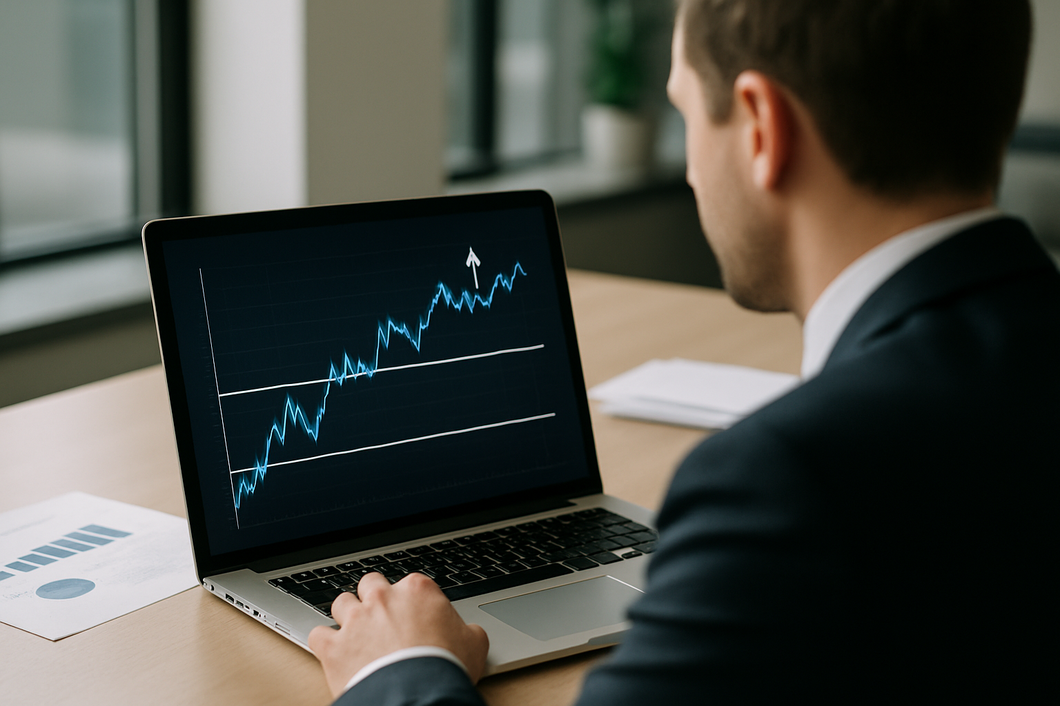 Schema con livelli di stop loss e take profit su un grafico dei prezzi